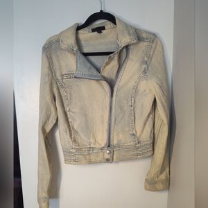 Fire Los Angeles Light Tan Denim Jacket